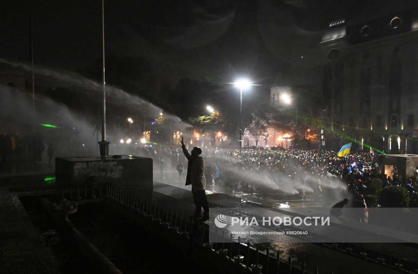 Акция протеста оппозиции в Тбилиси