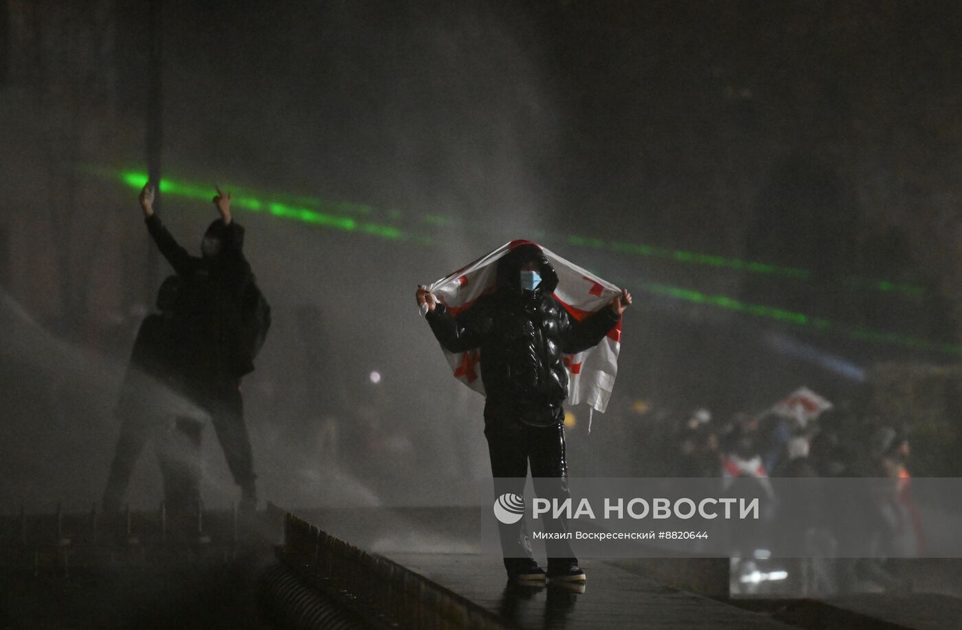 Акция протеста оппозиции в Тбилиси