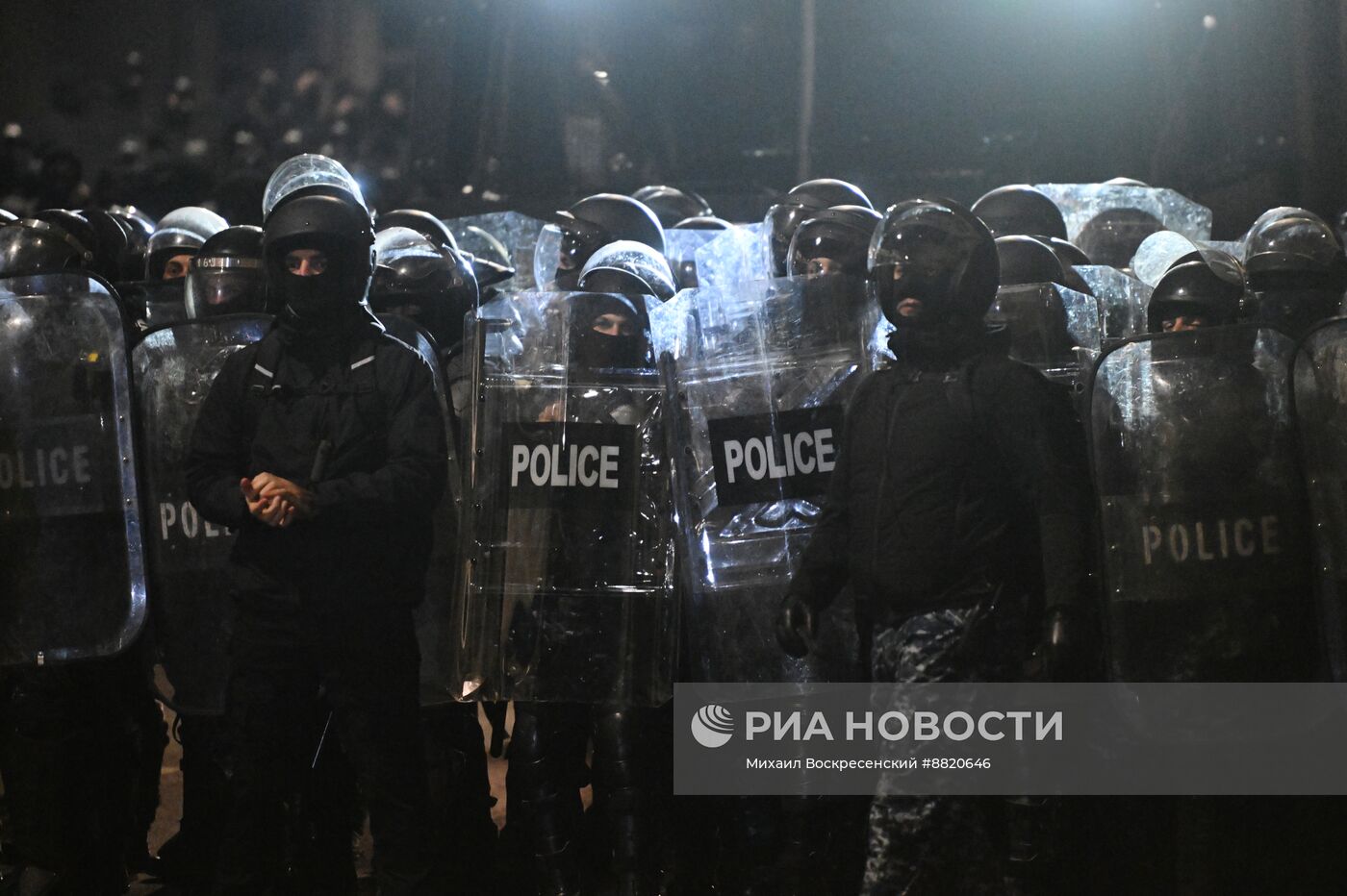 Акция протеста оппозиции в Тбилиси