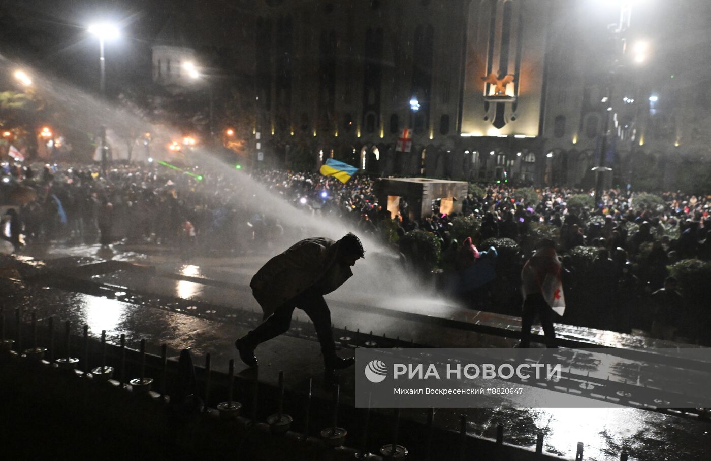 Акция протеста оппозиции в Тбилиси