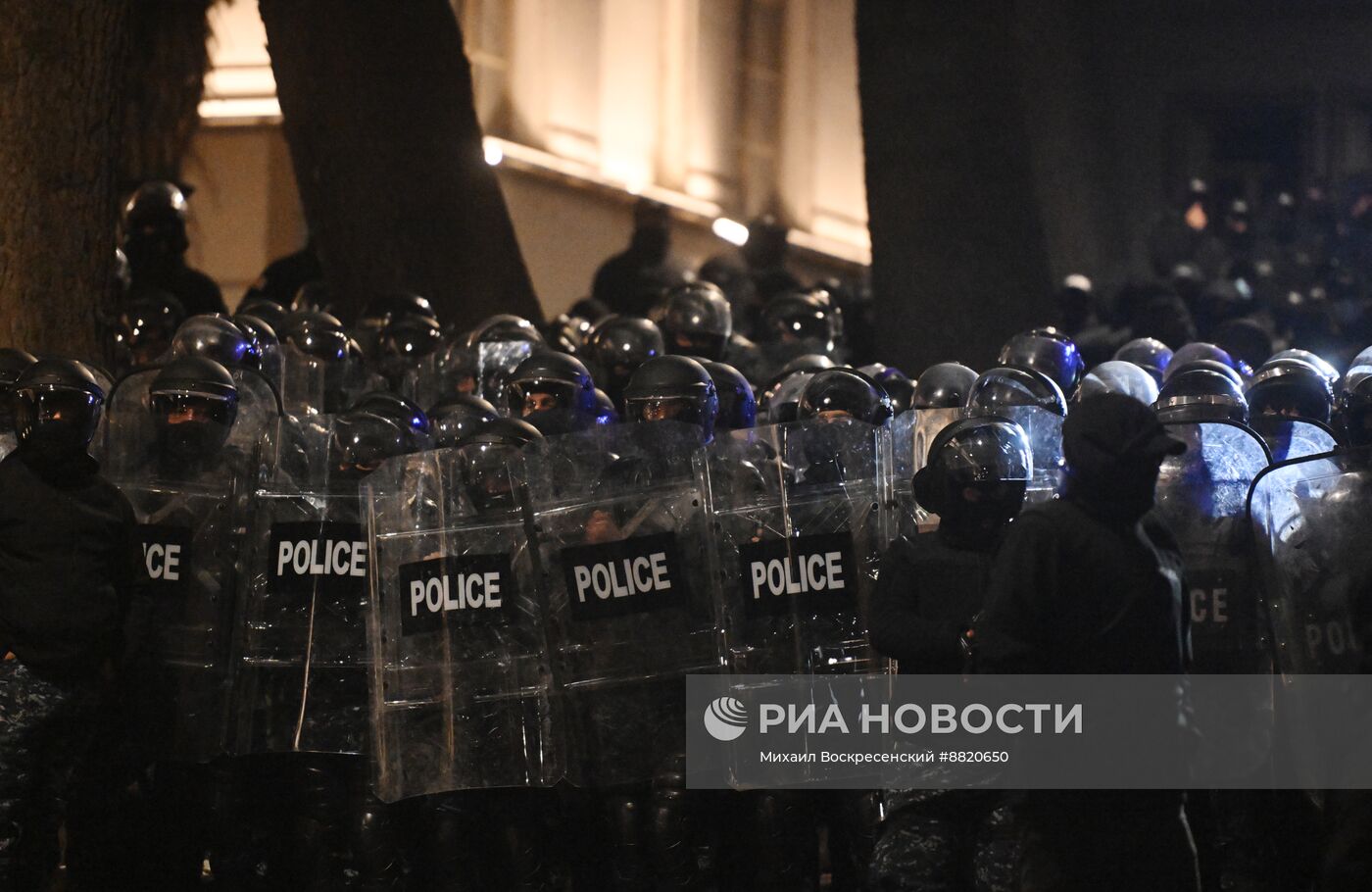 Акция протеста оппозиции в Тбилиси