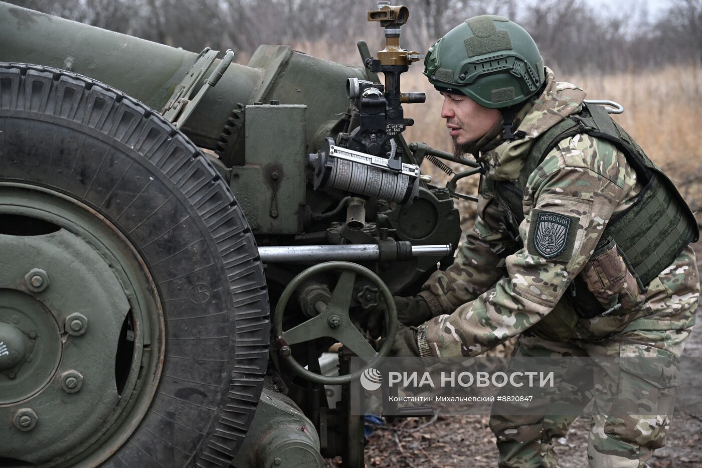 Артиллеристы бригады имени Александра Невского на Волчанском направлении СВО