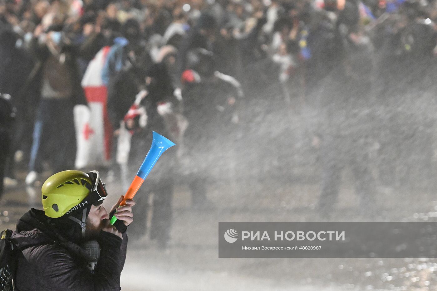 Продолжение акции протеста оппозиции в Тбилиси