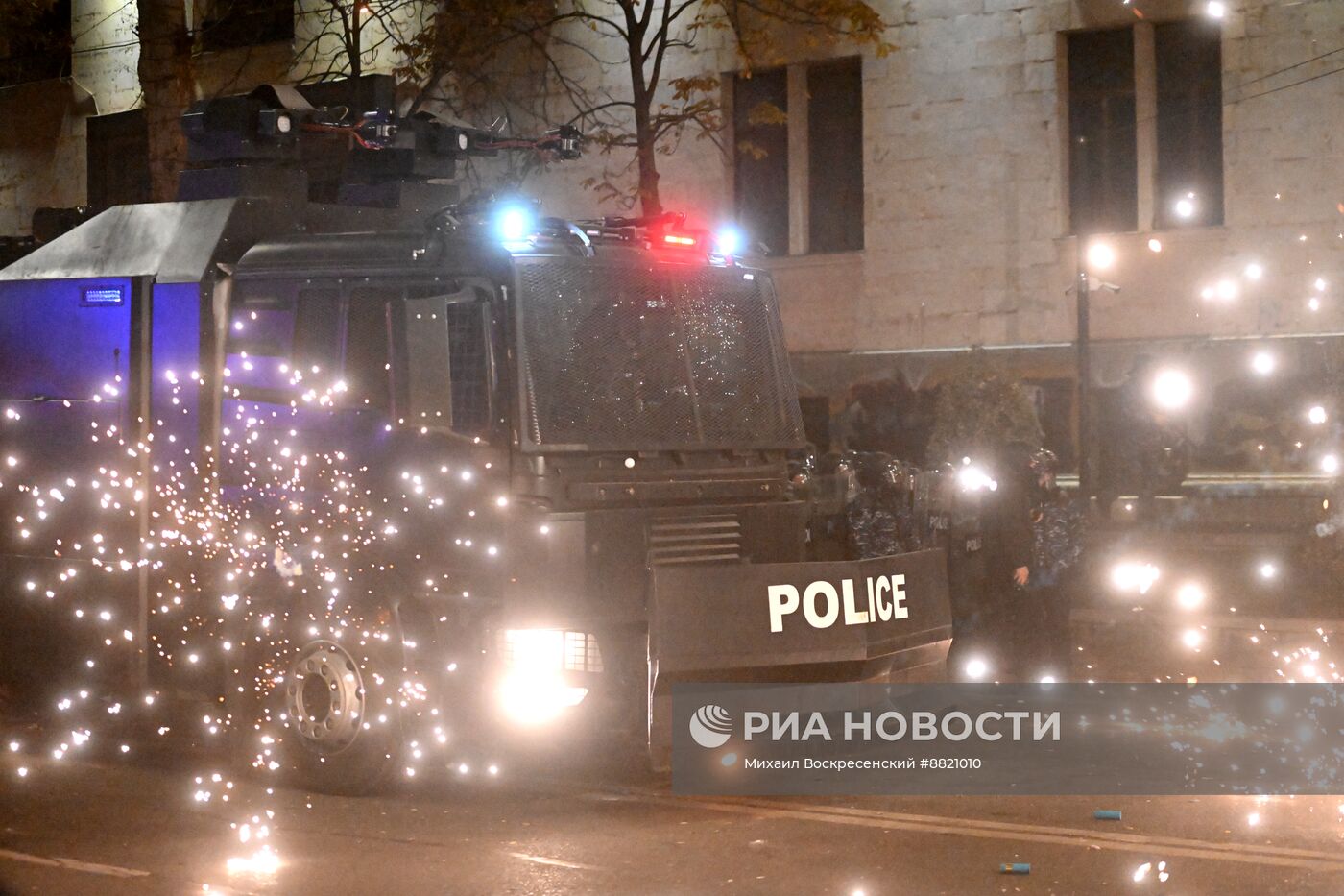 Продолжение акции протеста оппозиции в Тбилиси