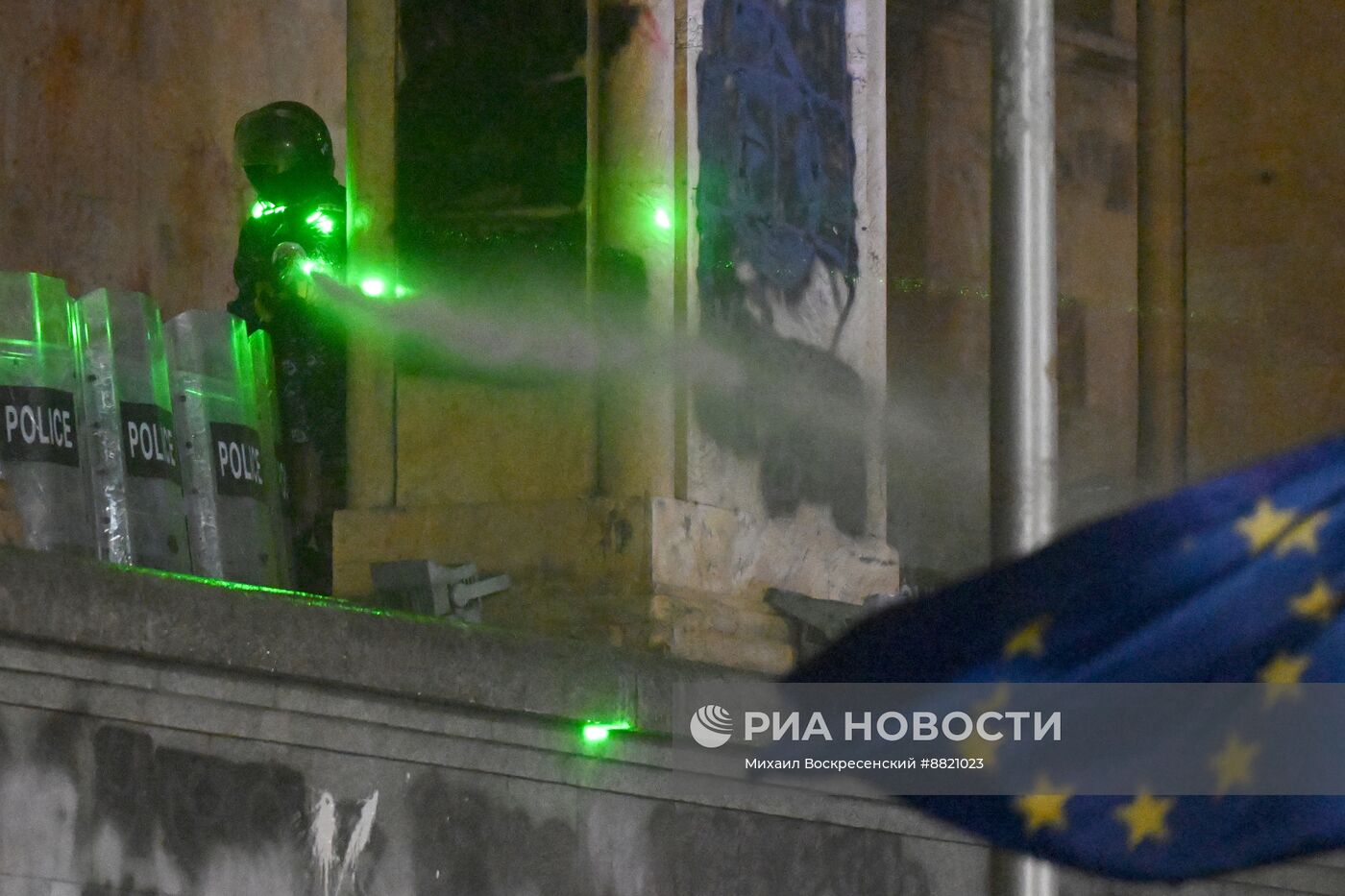 Продолжение акции протеста оппозиции в Тбилиси