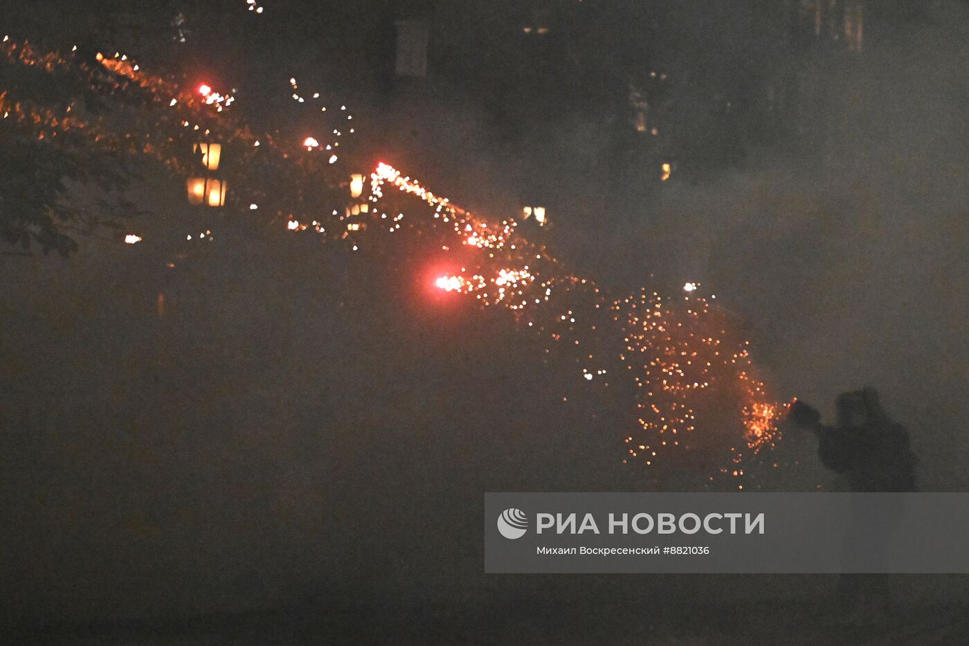 Продолжение акции протеста оппозиции в Тбилиси