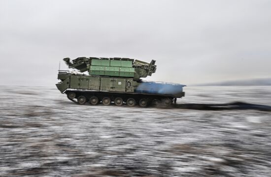 Боевое дежурство ЗРК "Тор-М1" ЦВО на Красноармейском направлении СВО