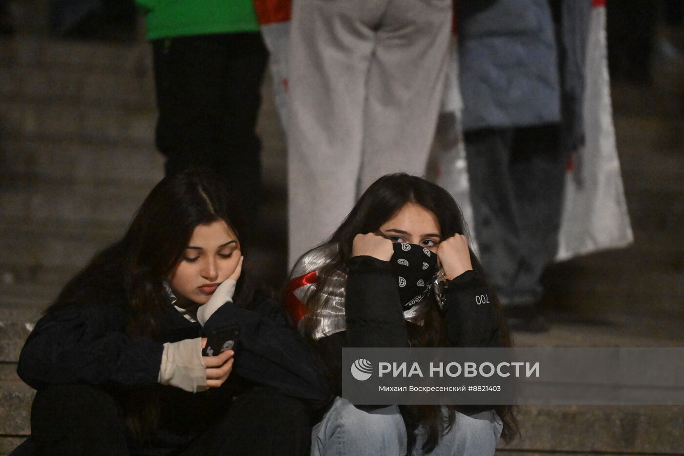 Акция протеста оппозиции в Тбилиси