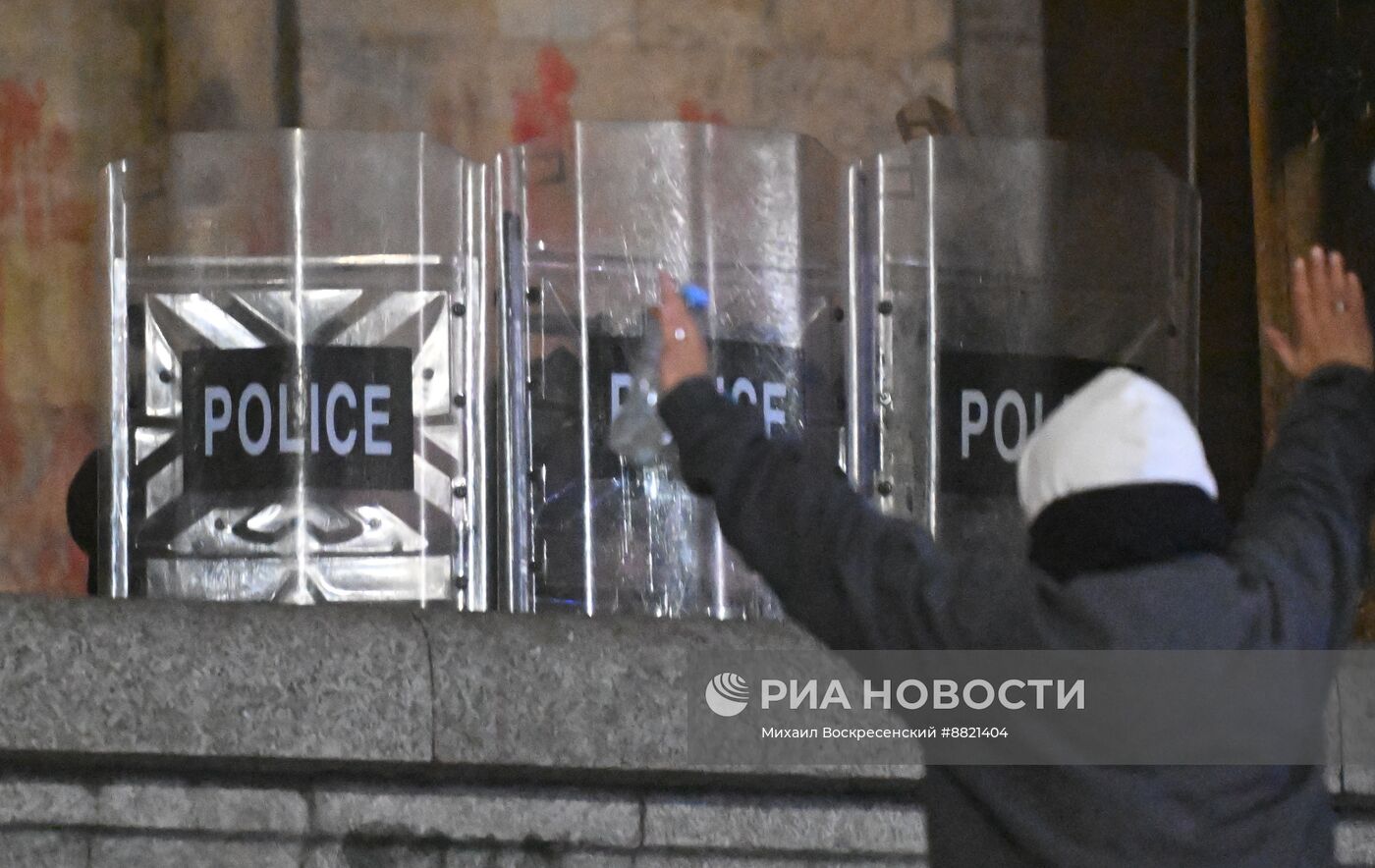 Акция протеста оппозиции в Тбилиси