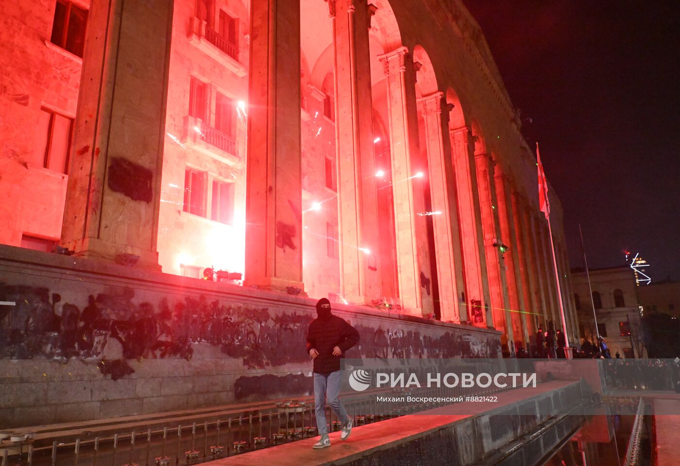 Акция протеста оппозиции в Тбилиси