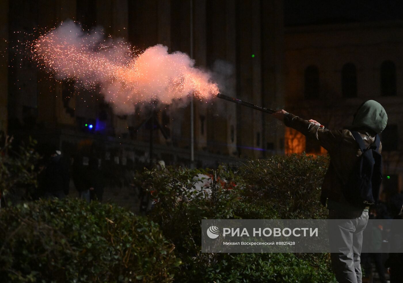 Акция протеста оппозиции в Тбилиси