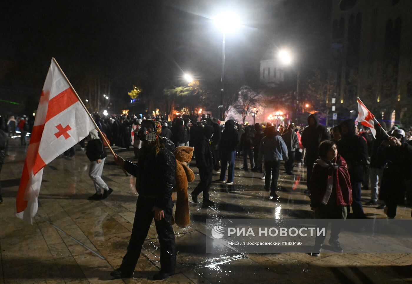 Акция протеста оппозиции в Тбилиси