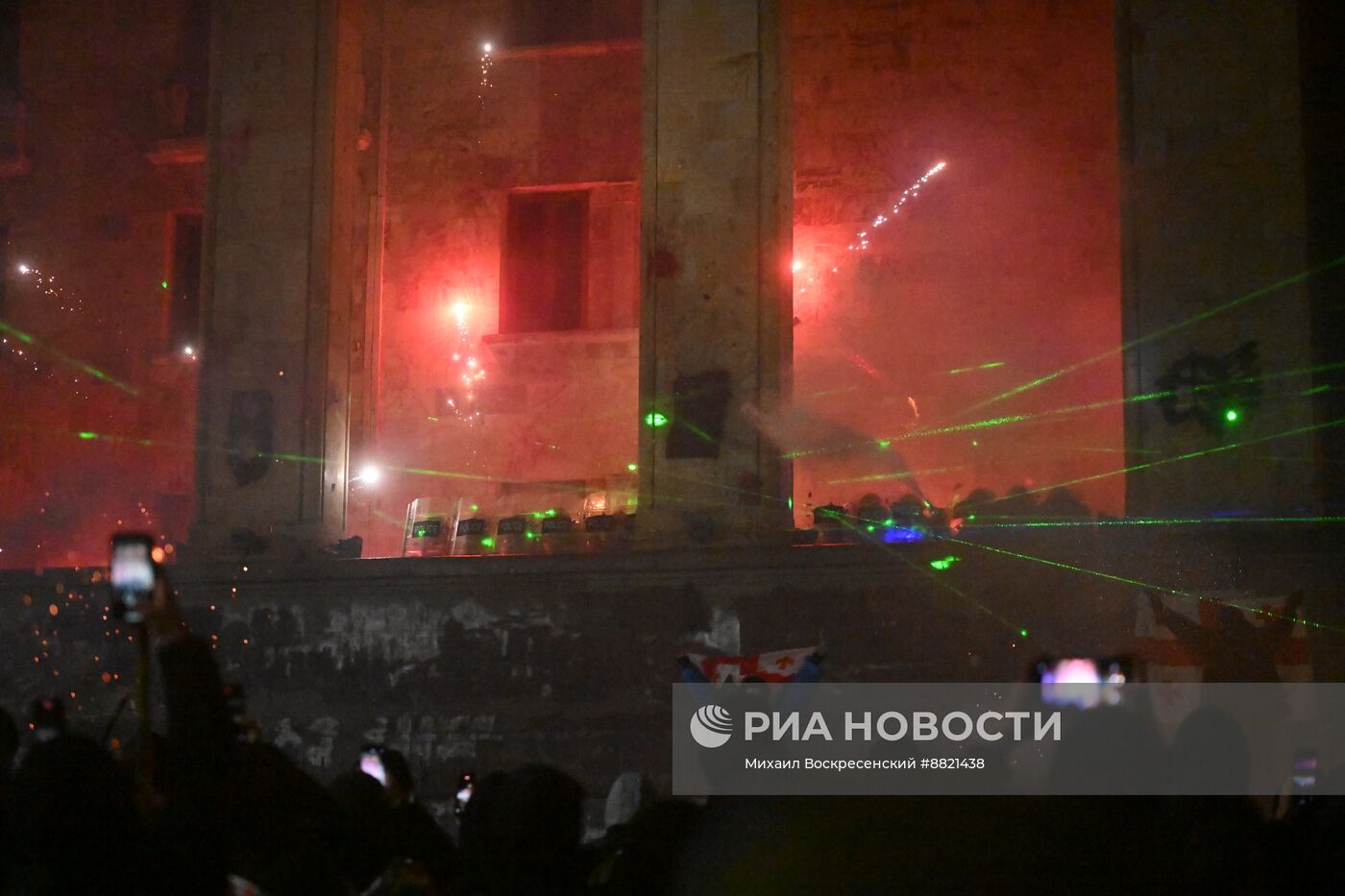 Акция протеста оппозиции в Тбилиси