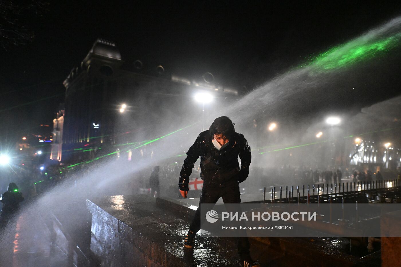 Акция протеста оппозиции в Тбилиси