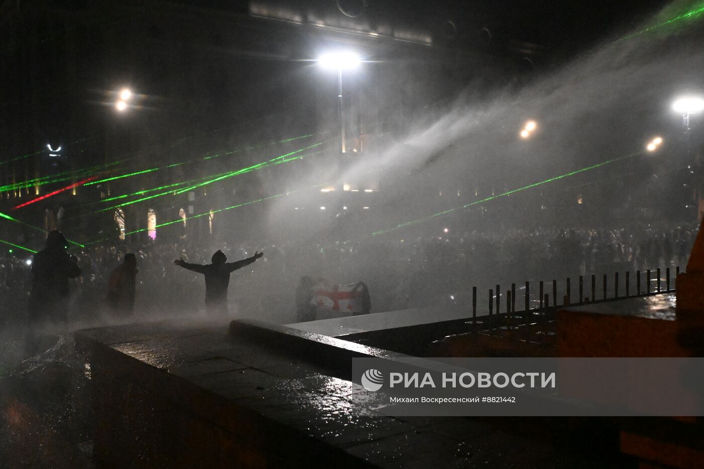 Акция протеста оппозиции в Тбилиси