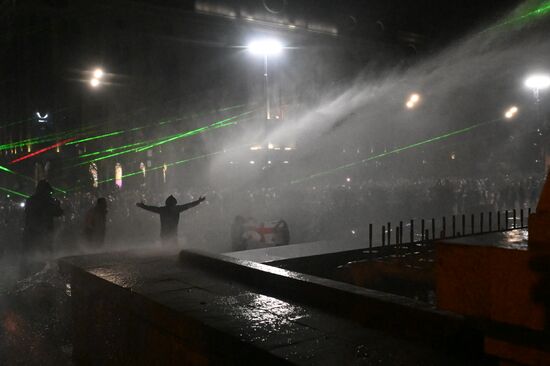 Акция протеста оппозиции в Тбилиси