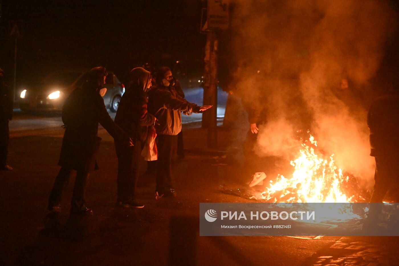 Акция протеста оппозиции в Тбилиси