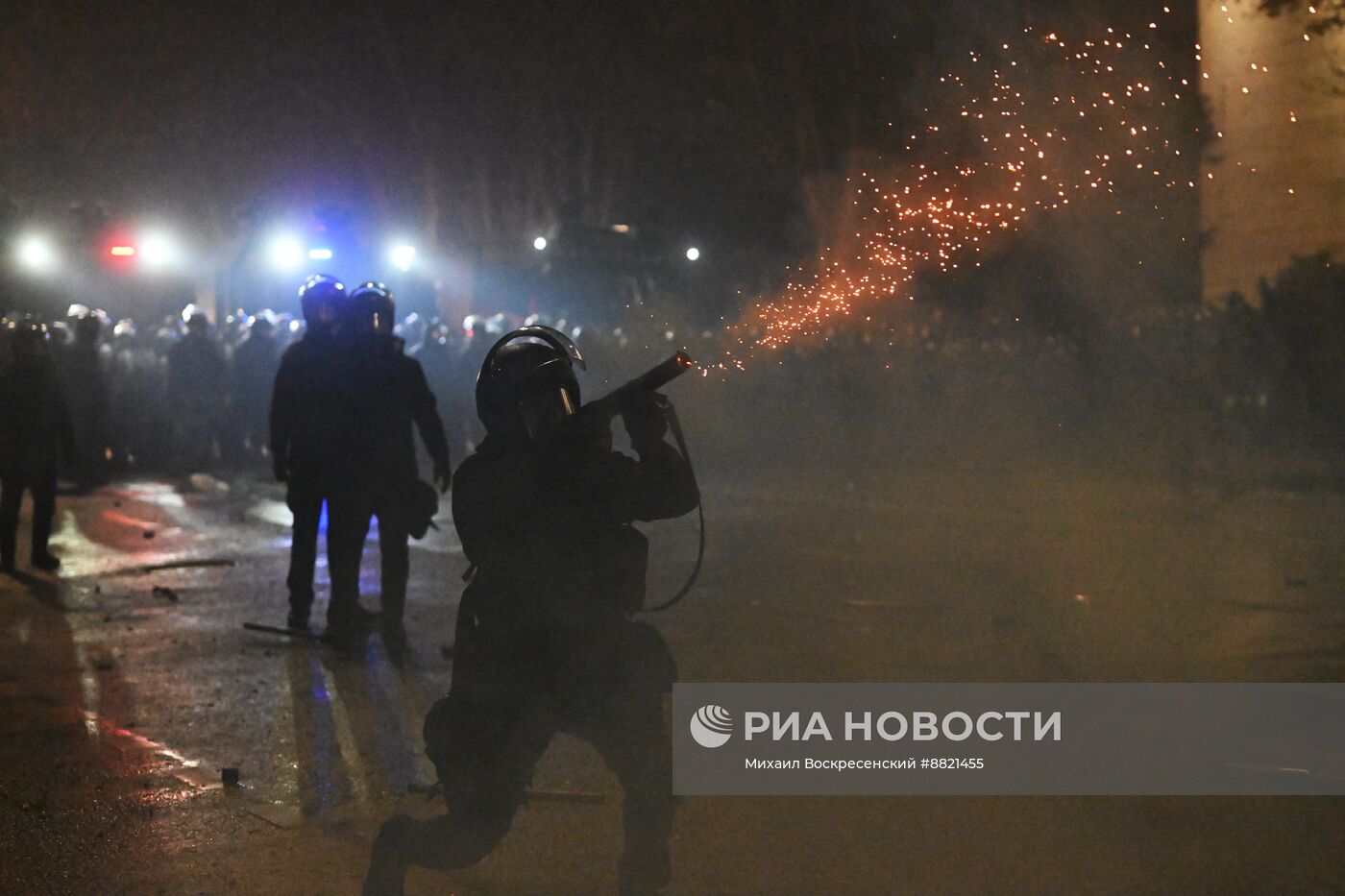 Акция протеста оппозиции в Тбилиси