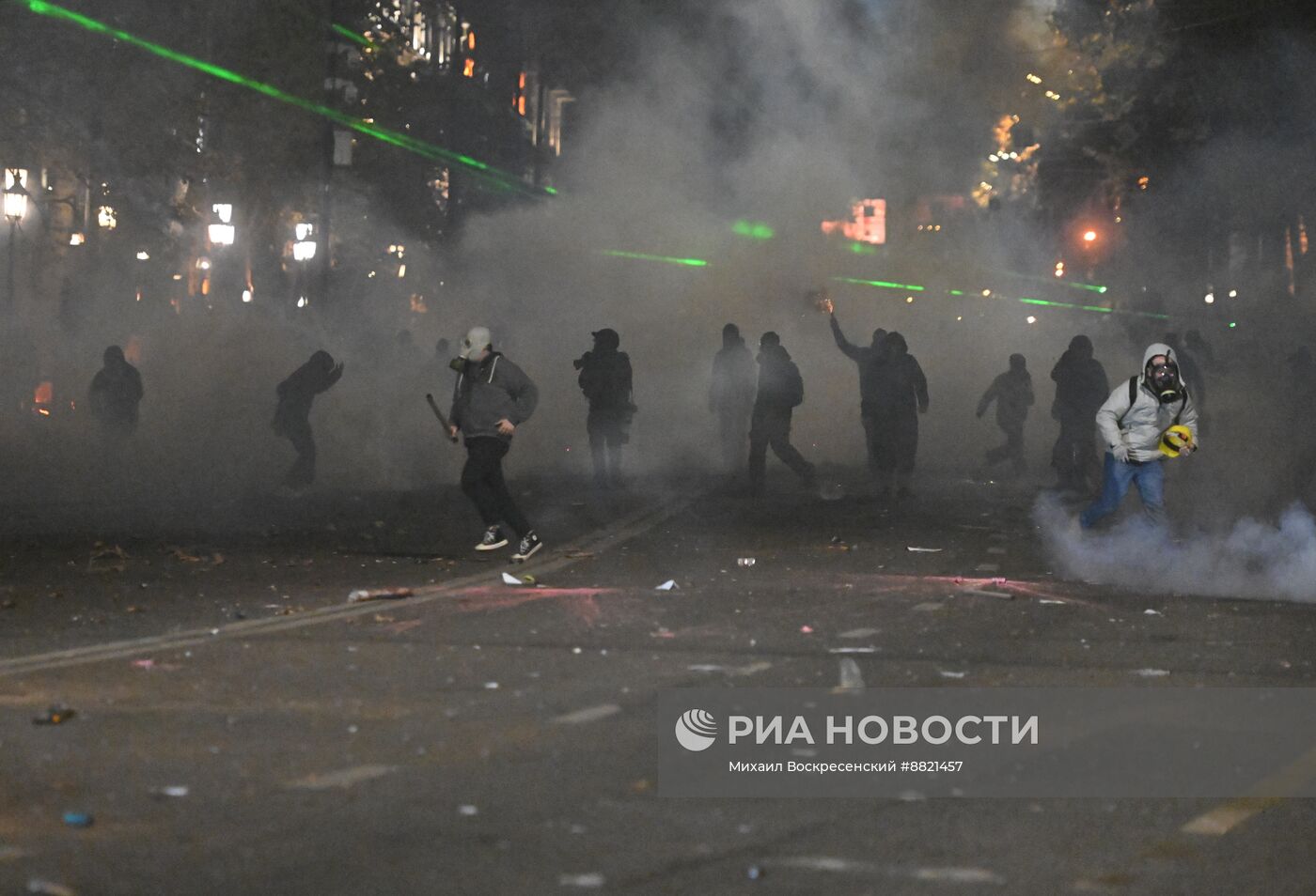 Акция протеста оппозиции в Тбилиси