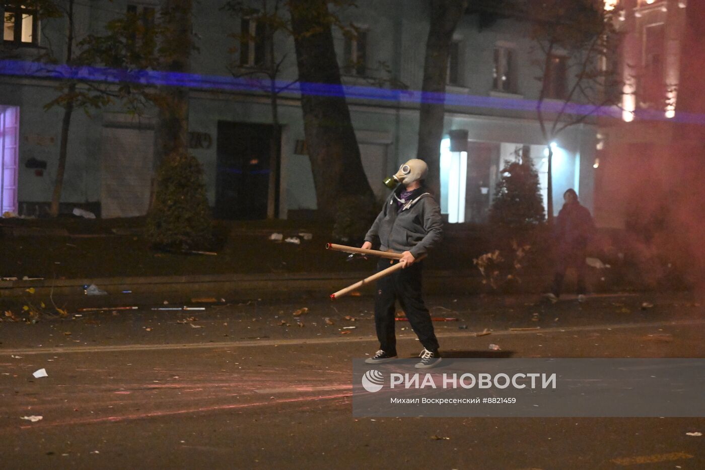 Акция протеста оппозиции в Тбилиси