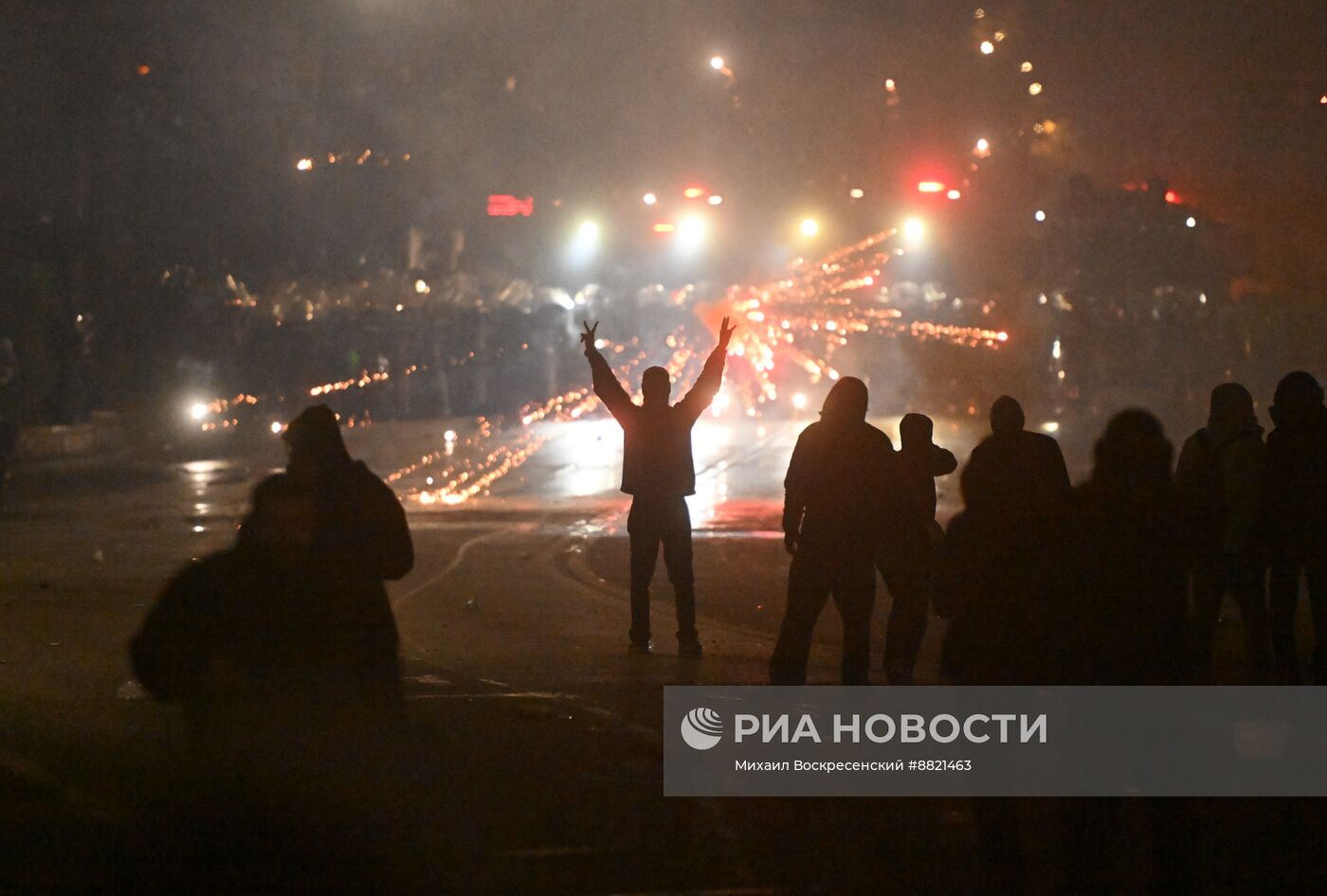 Акция протеста оппозиции в Тбилиси