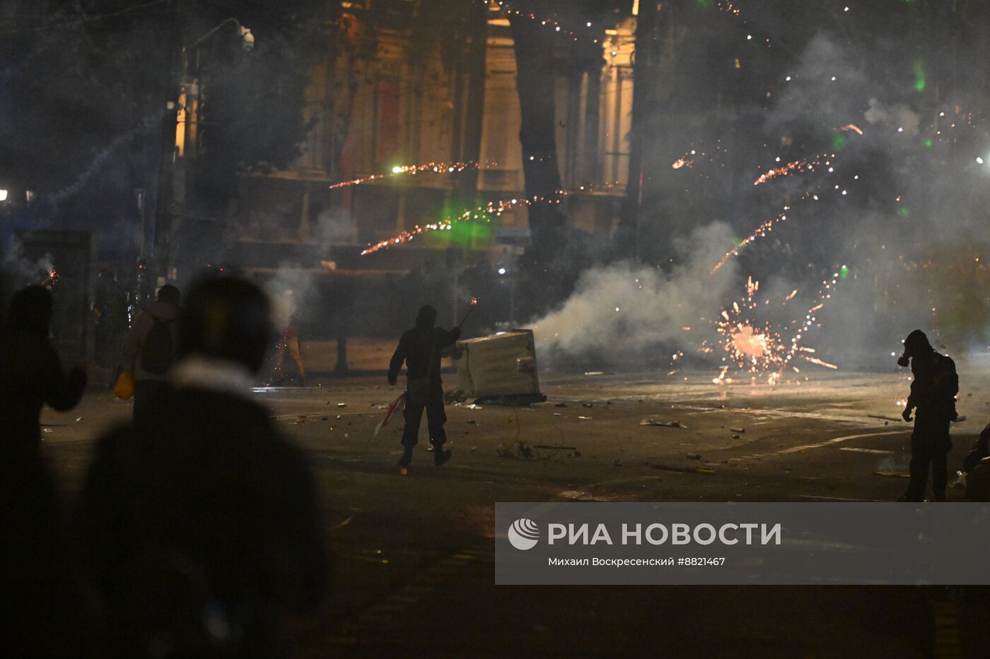 Акция протеста оппозиции в Тбилиси