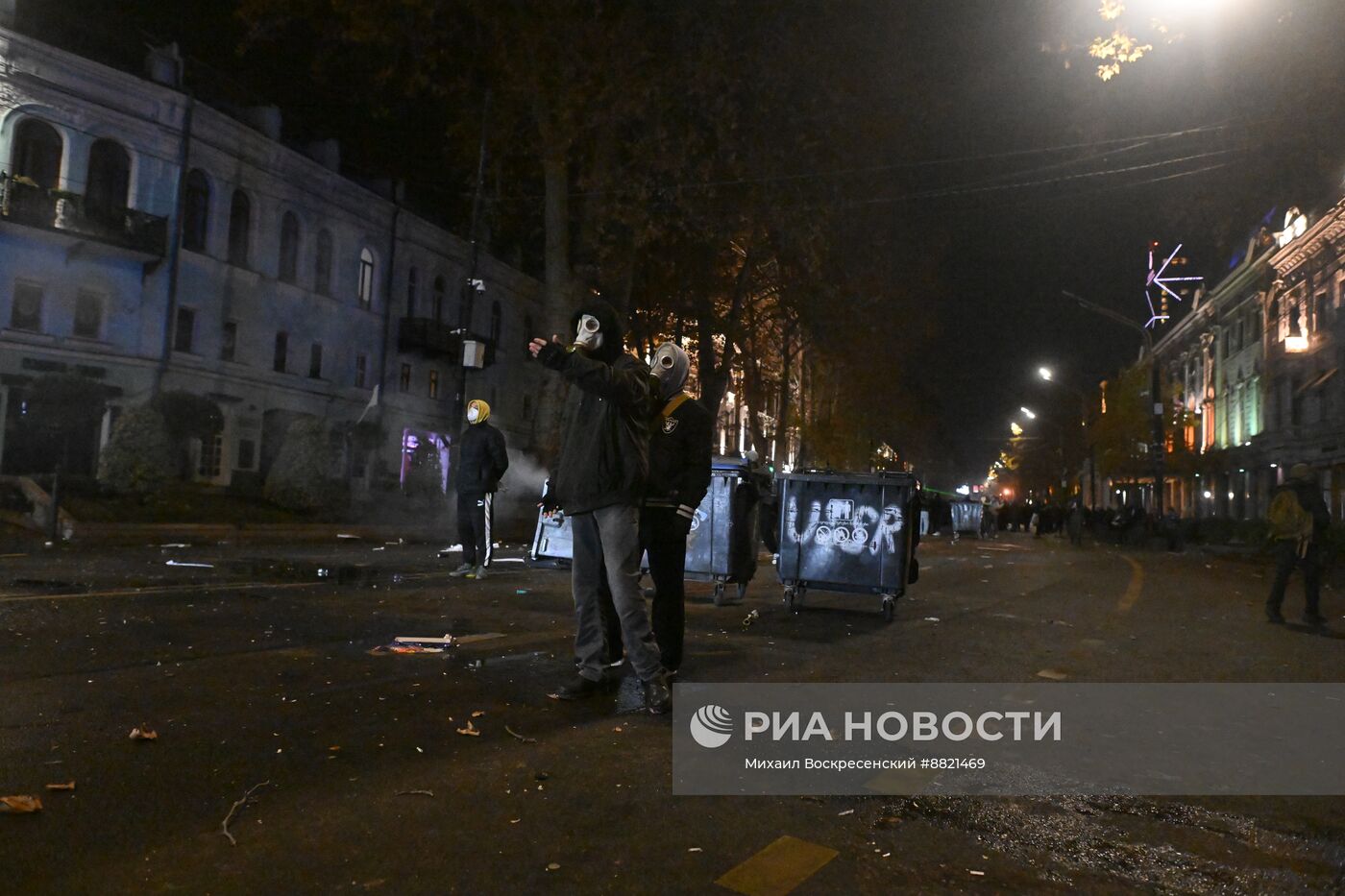 Акция протеста оппозиции в Тбилиси