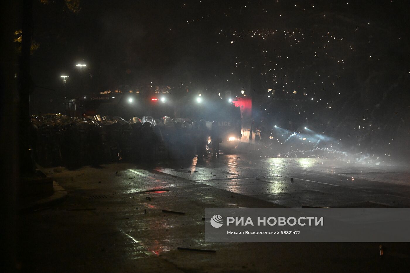 Акция протеста оппозиции в Тбилиси