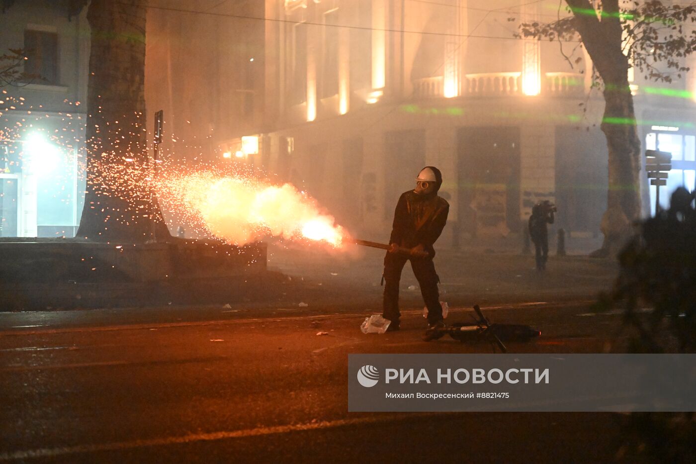 Акция протеста оппозиции в Тбилиси