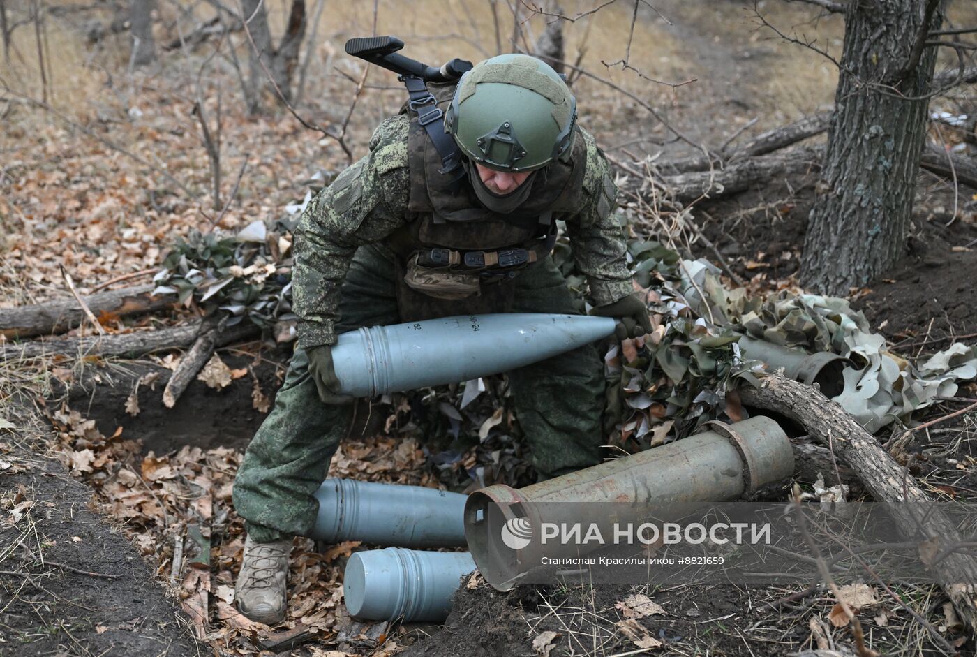 Боевая работа пушки 2А36 "Гиацинт-Б" ЦВО на Красноармейском направлении СВО