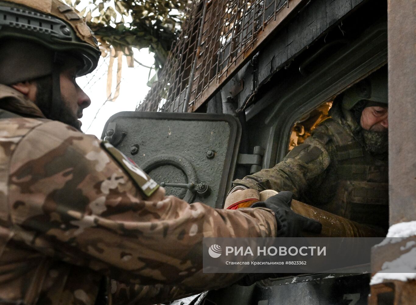 Боевая работа расчета гаубицы "Мста-С" ЦВО на Красноармейском направлении СВО