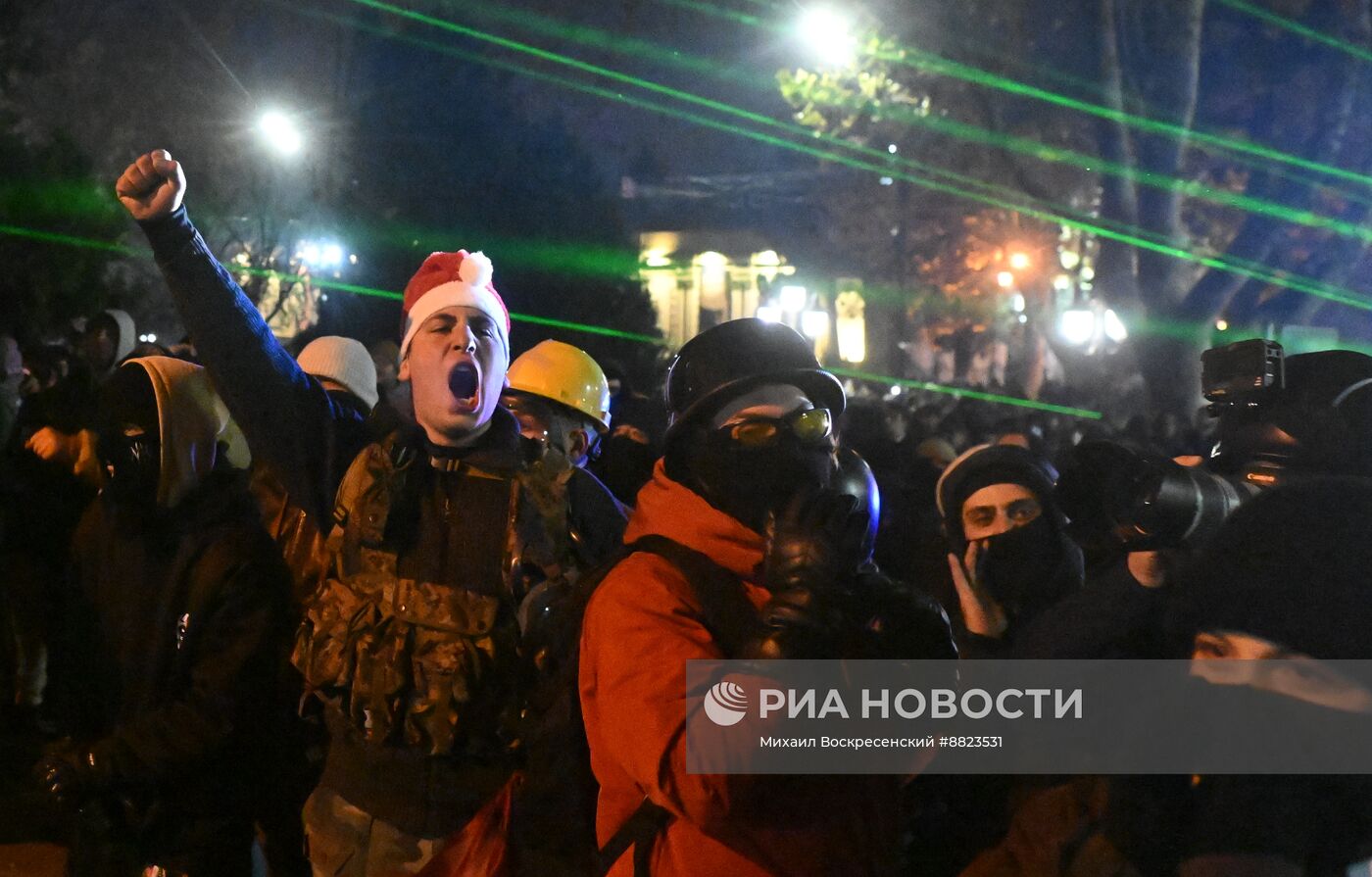 Протесты в Тбилиси