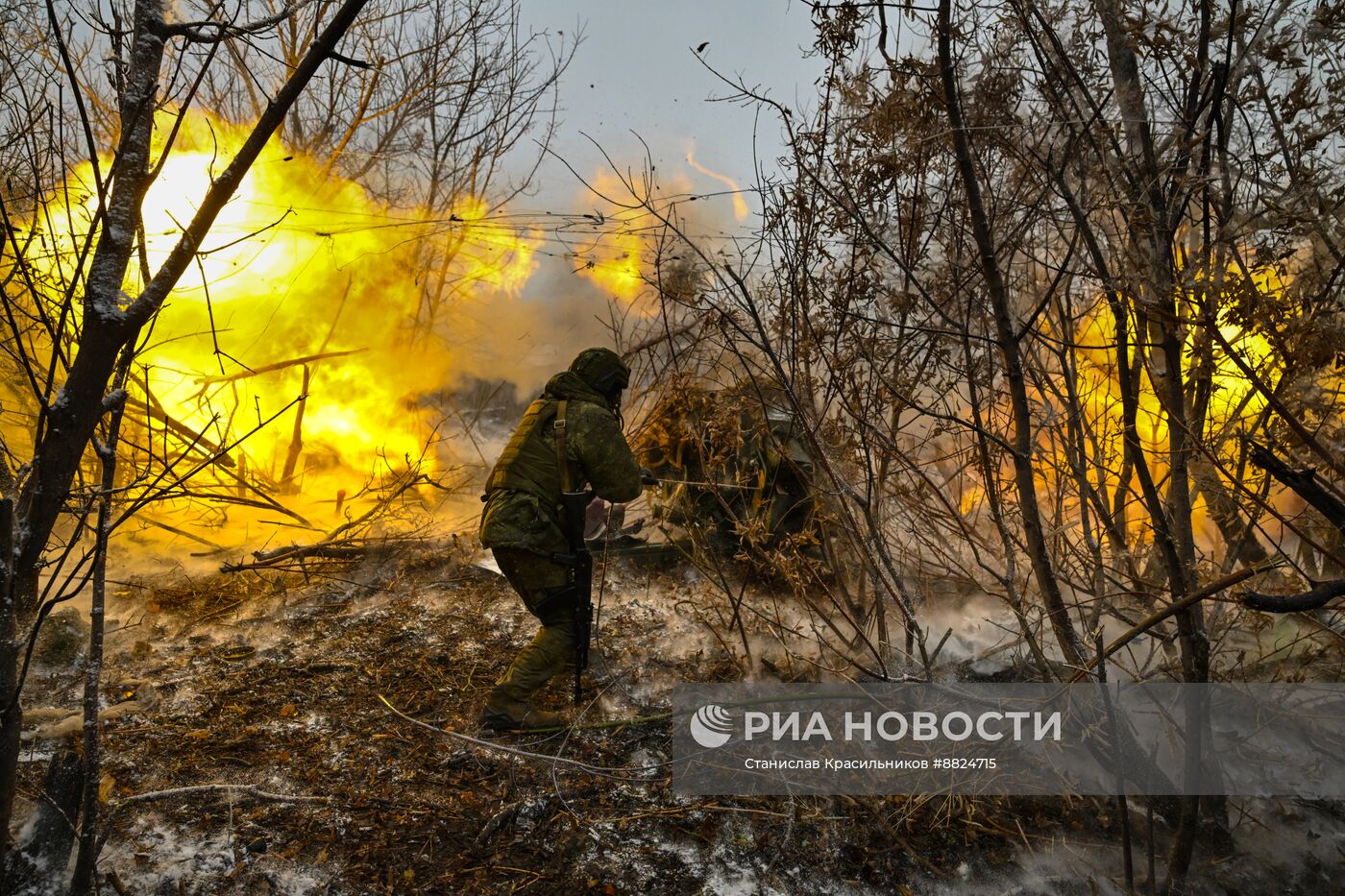 Боевая работа расчета гаубицы Д-30 группировки "Центр" на Красноармейском направлении СВО