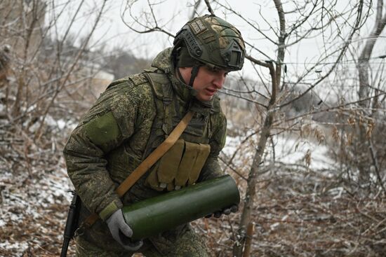 Боевая работа расчета гаубицы Д-30 группировки "Центр" на Красноармейском направлении СВО