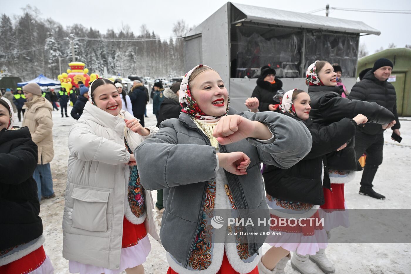 Рубка главной новогодней елки