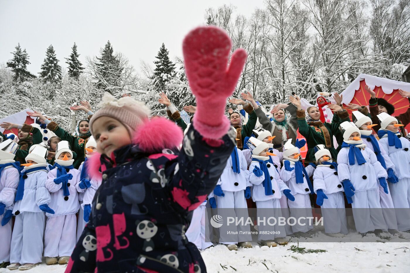 Рубка главной новогодней елки