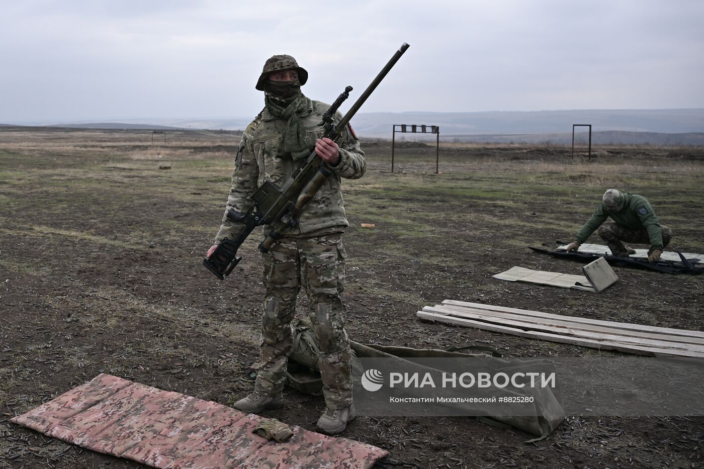 Занятия снайперов совместно со школой Лобаева в зоне СВО 