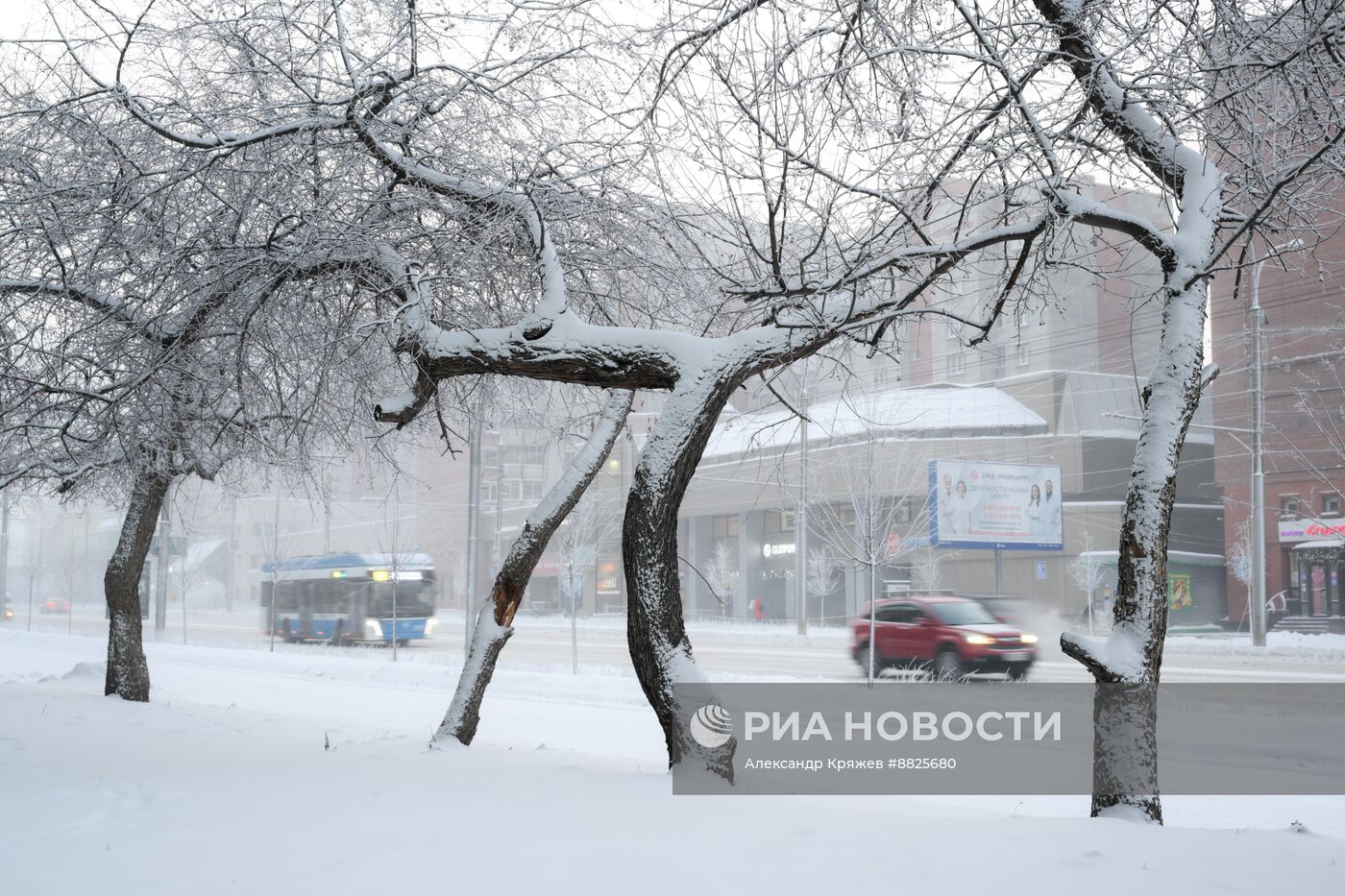 Зима в Новосибирске