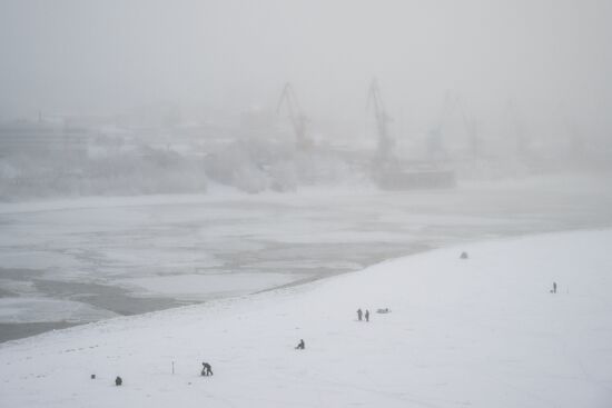 Зима в Новосибирске