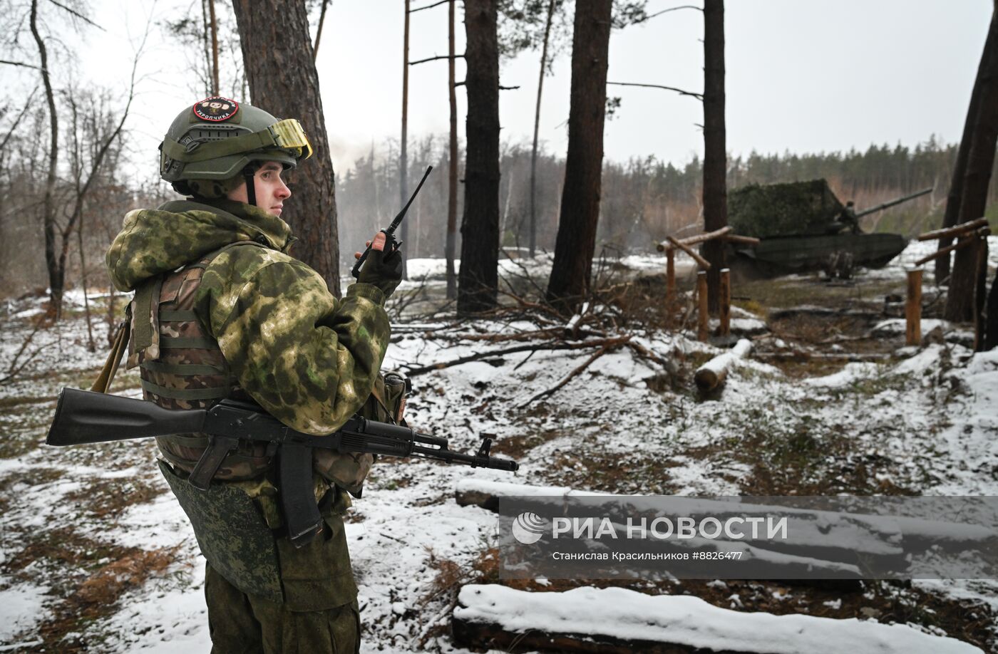 Боевая работа экипажа танка Т-90М "Прорыв" группировки "Запад" на Краснолиманском направлении СВО