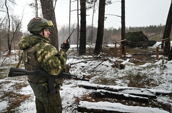 Боевая работа экипажа танка Т-90М "Прорыв" группировки "Запад" на Краснолиманском направлении СВО