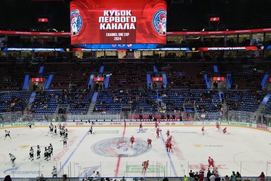 Хоккей. Кубок Первого канала. Матч Россия - Сборная мира