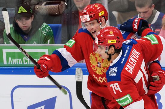 Хоккей. Кубок Первого канала. Матч Россия - Сборная мира