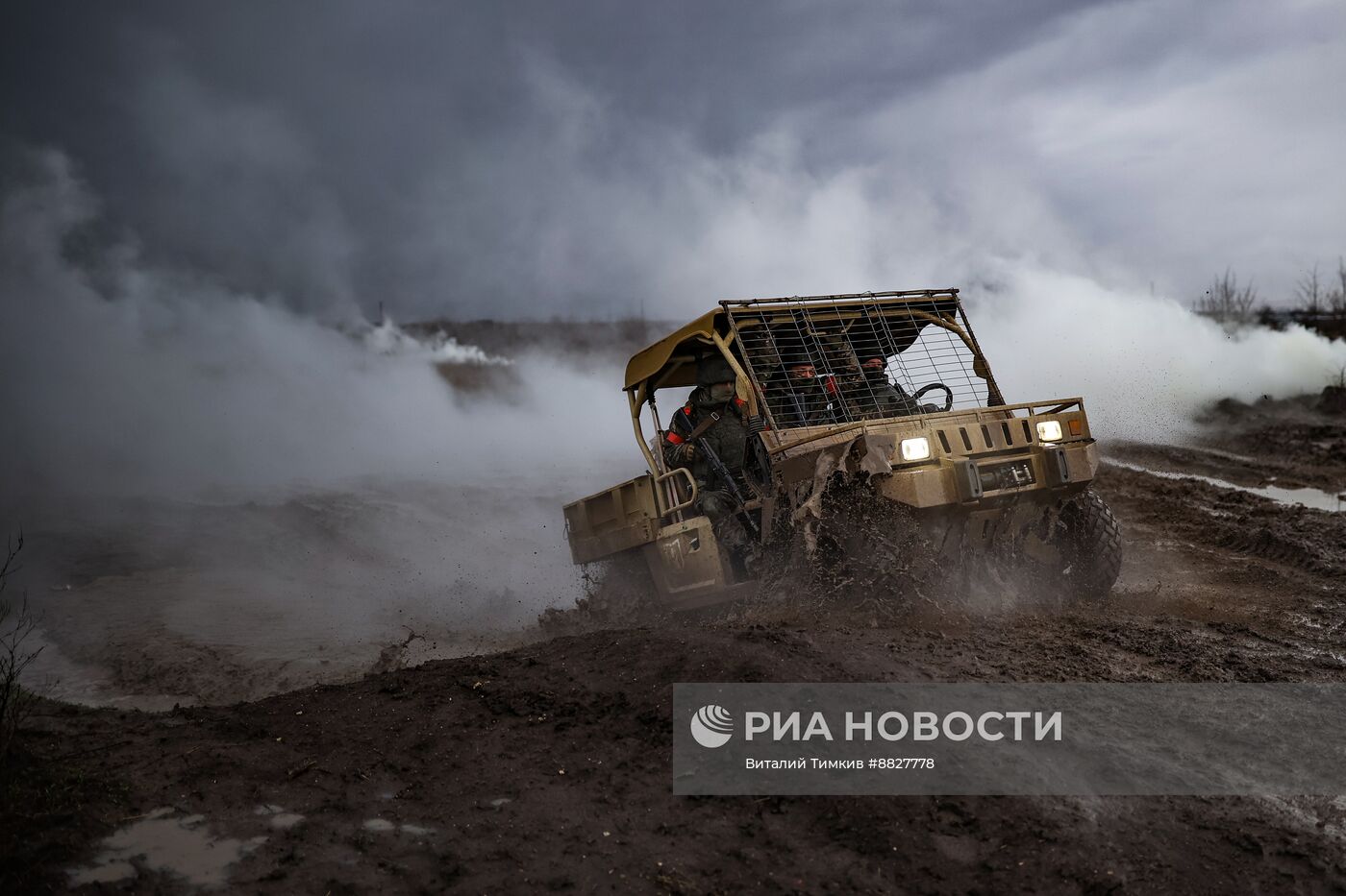 Боевая подготовка штурмовых подразделений на полигоне в Краснодарском крае