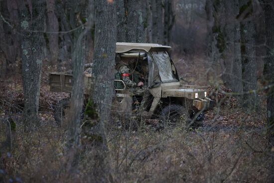 Боевая подготовка штурмовых подразделений на полигоне в Краснодарском крае