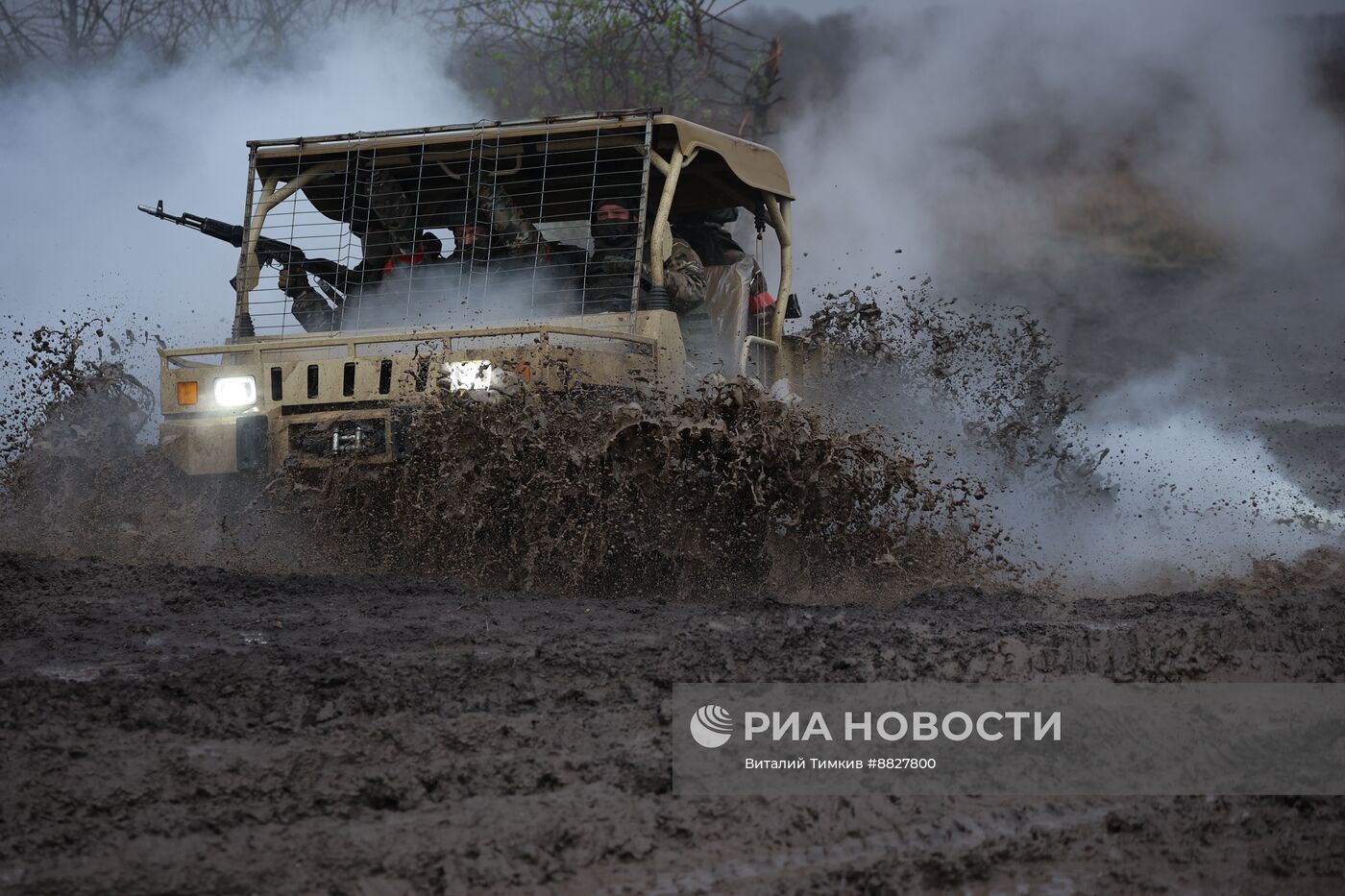 Боевая подготовка штурмовых подразделений на полигоне в Краснодарском крае