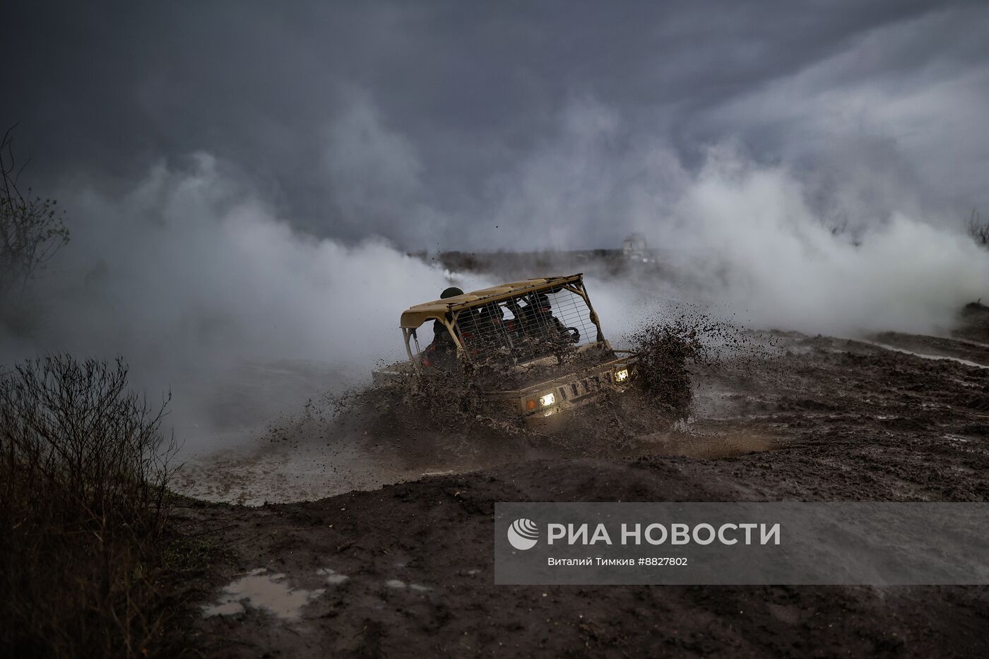 Боевая подготовка штурмовых подразделений на полигоне в Краснодарском крае