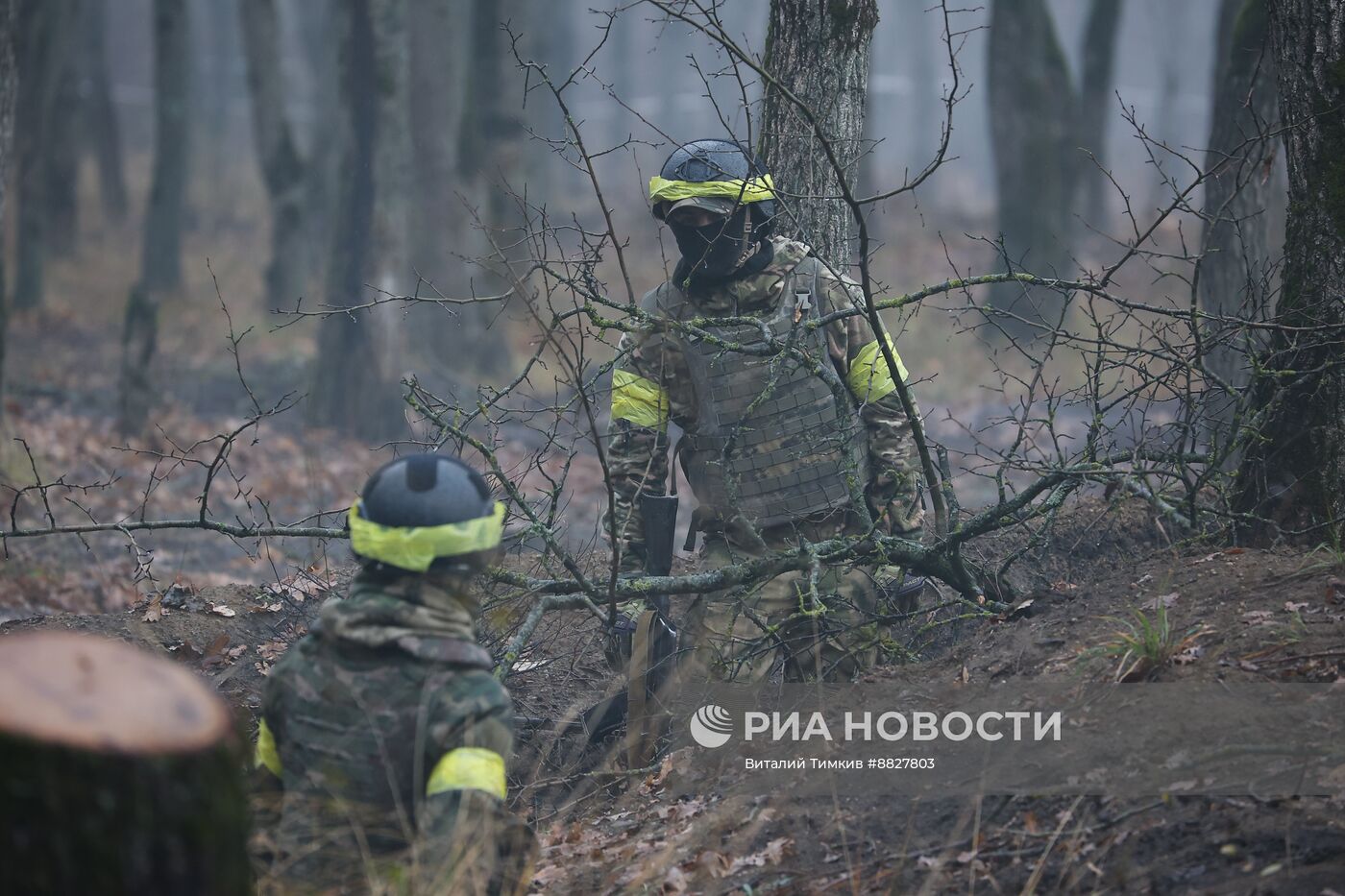 Боевая подготовка штурмовых подразделений на полигоне в Краснодарском крае