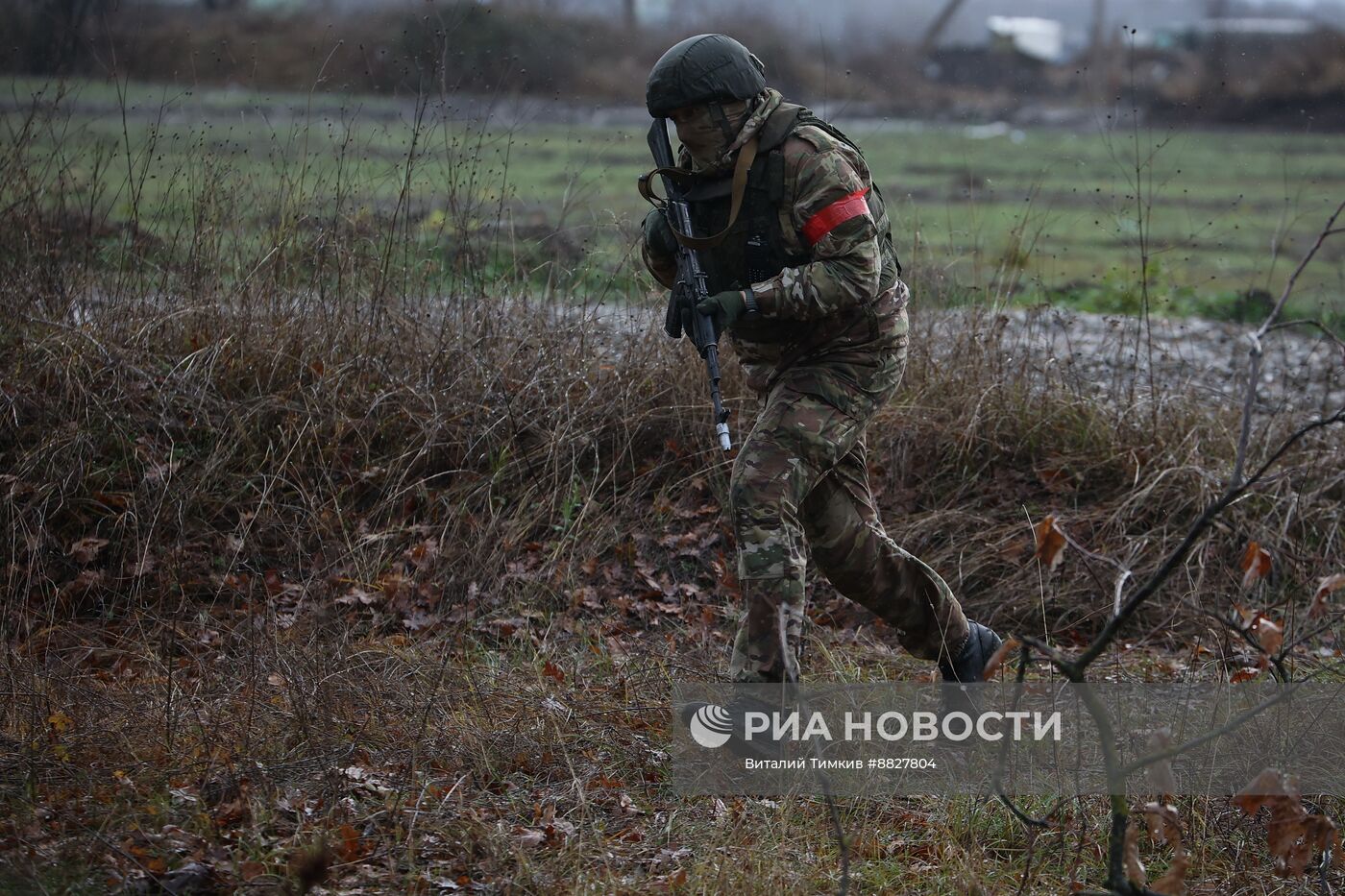 Боевая подготовка штурмовых подразделений на полигоне в Краснодарском крае