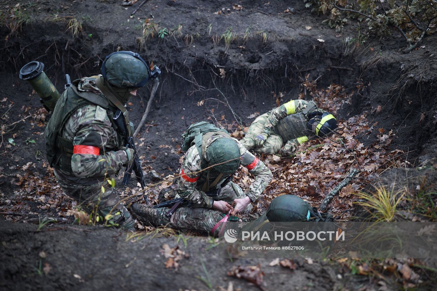 Боевая подготовка штурмовых подразделений на полигоне в Краснодарском крае